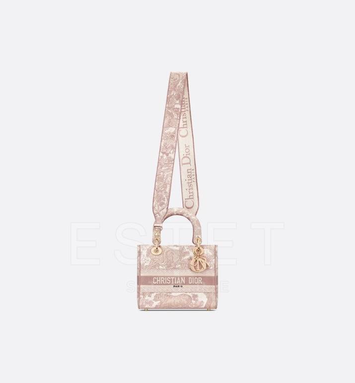 Сумка Dior Lady D-lite Светло-розовая