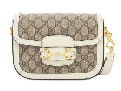 Сумка Gucci Horsebit 1955 Бежевая