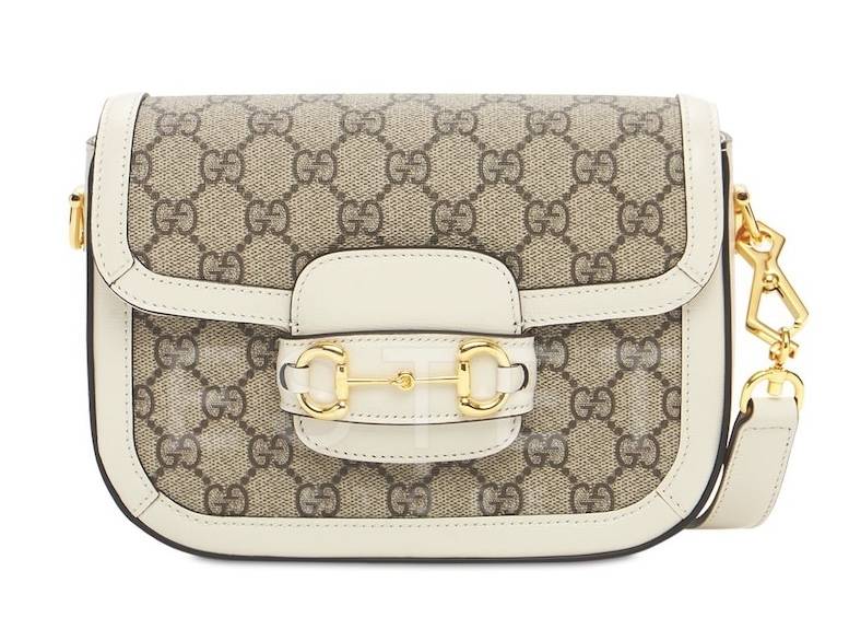 Сумка Gucci Horsebit 1955 Бежевая
