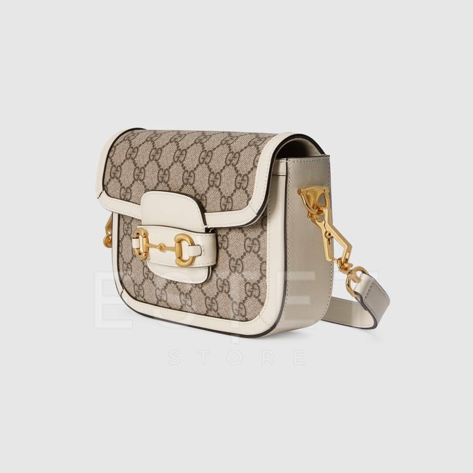 Сумка Gucci Horsebit 1955 Бежевая
