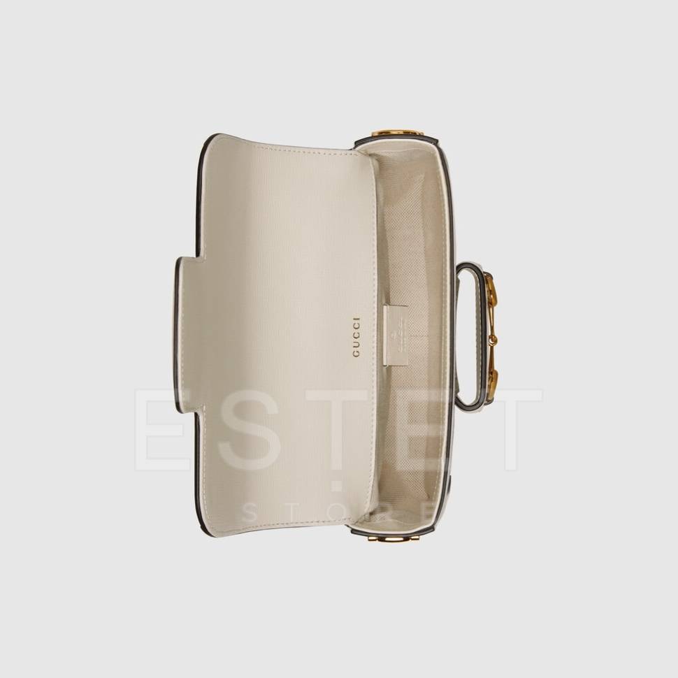 Сумка Gucci Horsebit 1955 Бежевая