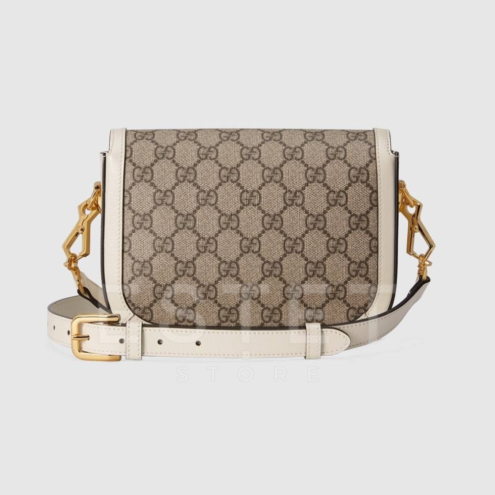 Сумка Gucci Horsebit 1955 Бежевая
