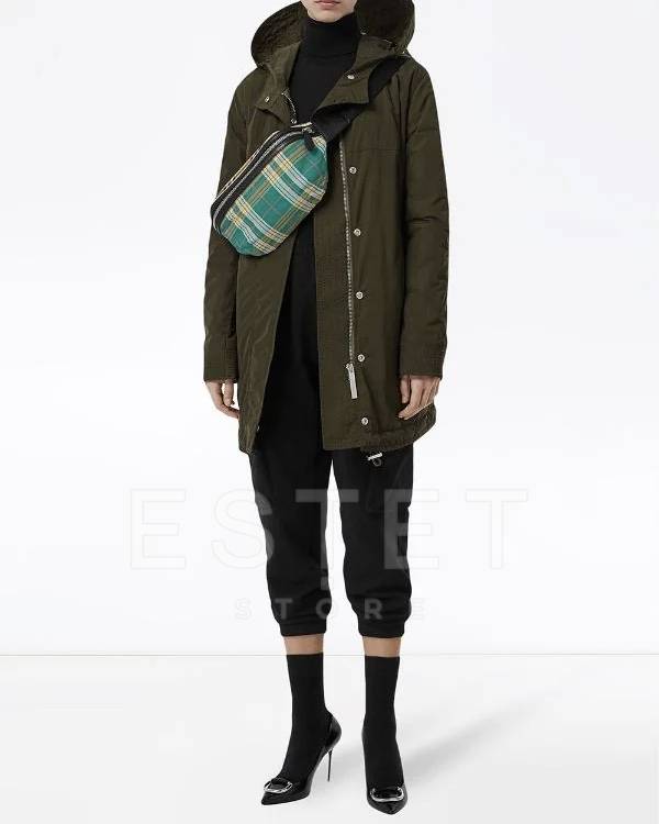 Сумка Burberry Vintage Check Зеленая