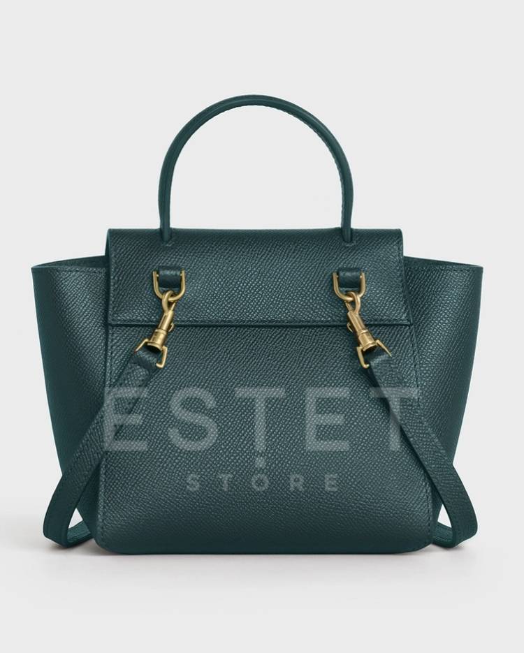 Сумка Celine Pico Belt Bag Темно-зеленая