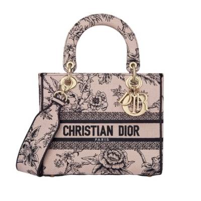 Сумка Dior Lady D-lite Светло-розовая