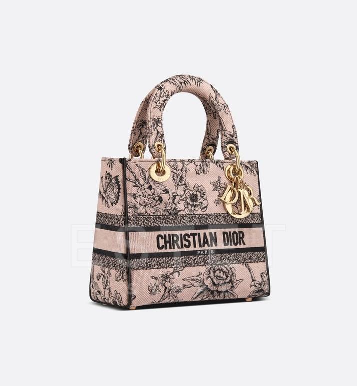 Сумка Dior Lady D-lite Светло-розовая