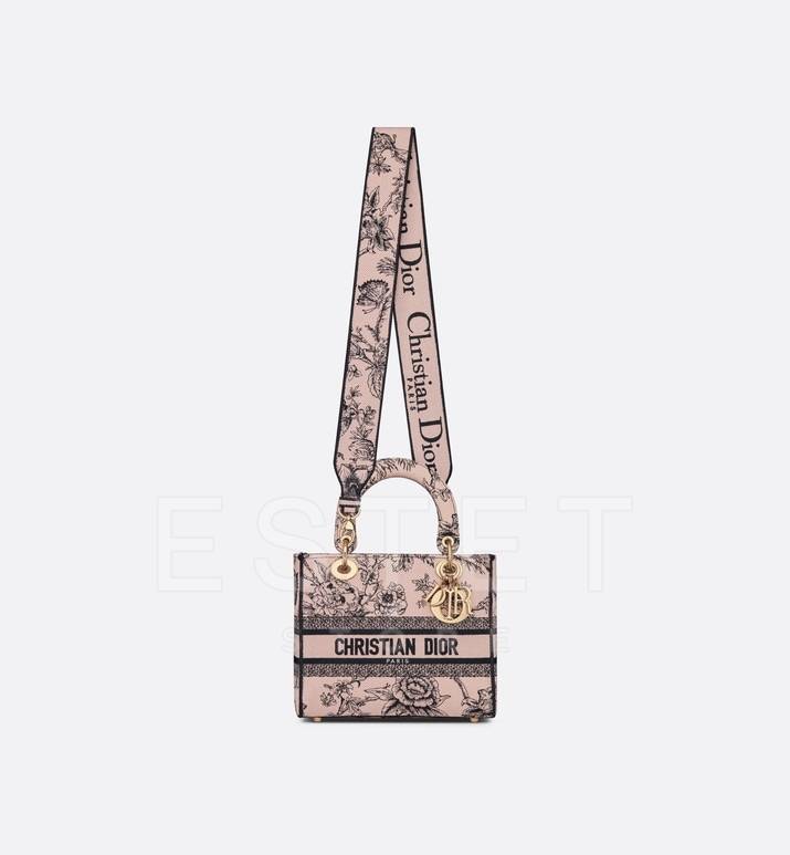 Сумка Dior Lady D-lite Светло-розовая