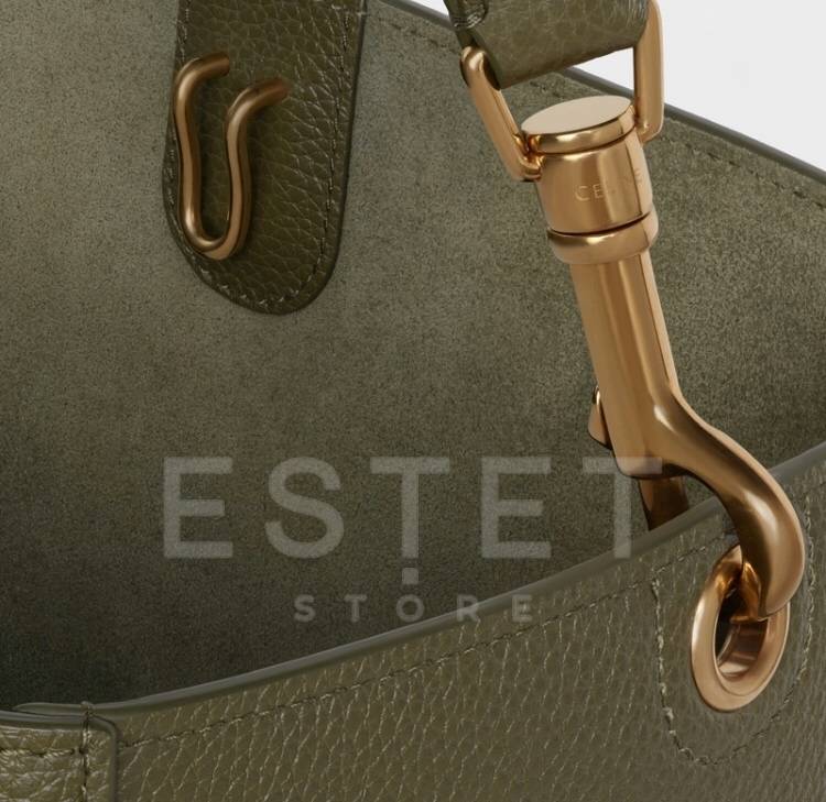 Сумка Celine Sangle Bucket Bag Оливковая