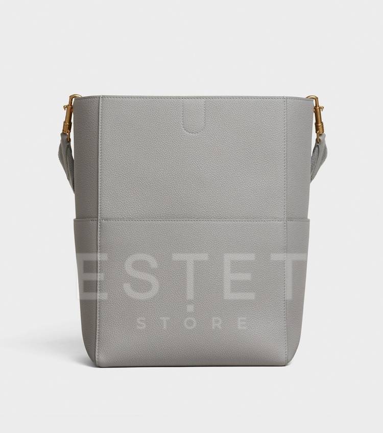 Сумка Celine Sangle Bucket Bag Серая