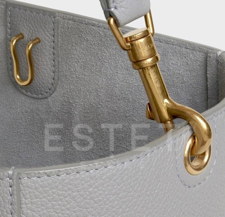 Сумка Celine Sangle Bucket Bag Серая