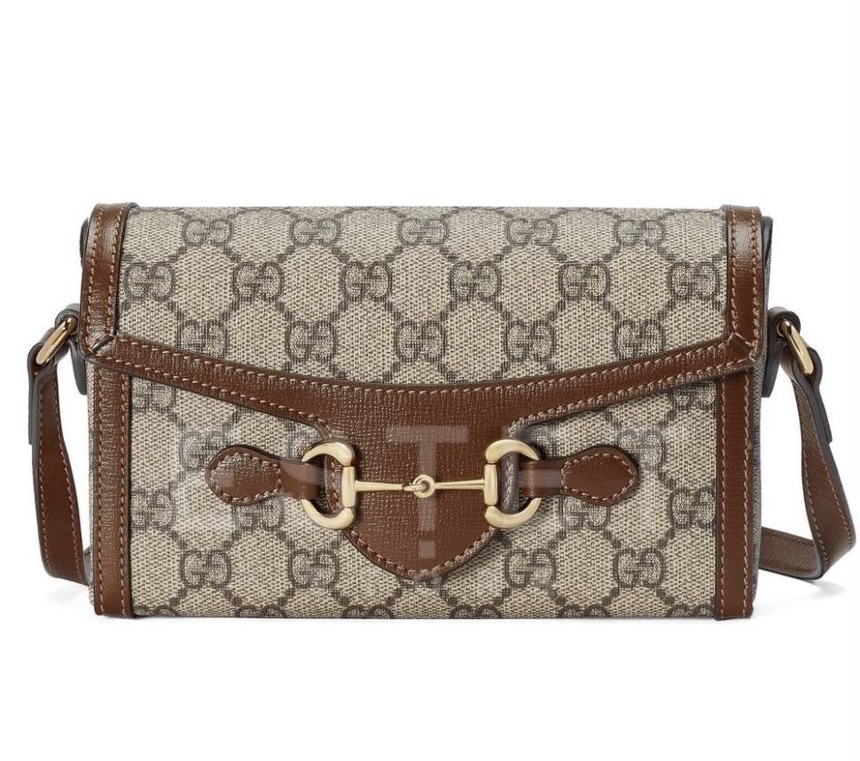 Сумка Gucci Horsebit 1955 Бежевая