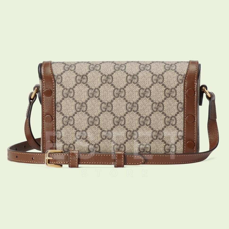 Сумка Gucci Horsebit 1955 Бежевая