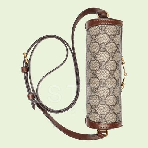 Сумка Gucci Horsebit 1955 Бежевая