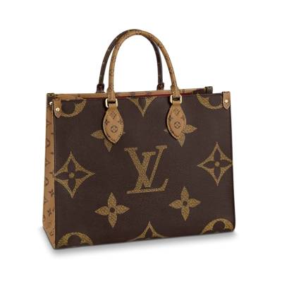 Сумка Louis Vuitton Onthego Mm Коричнево-бежевая