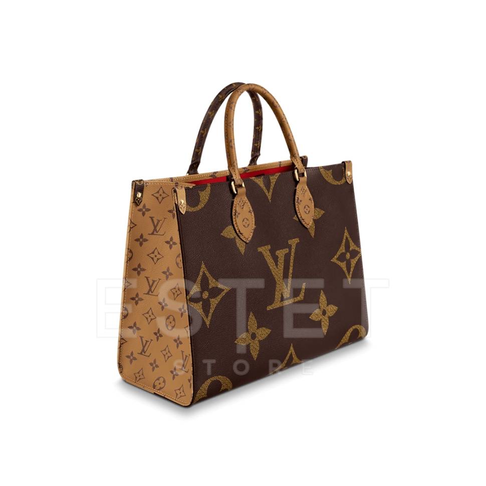 Сумка Louis Vuitton Onthego Mm Коричнево-бежевая