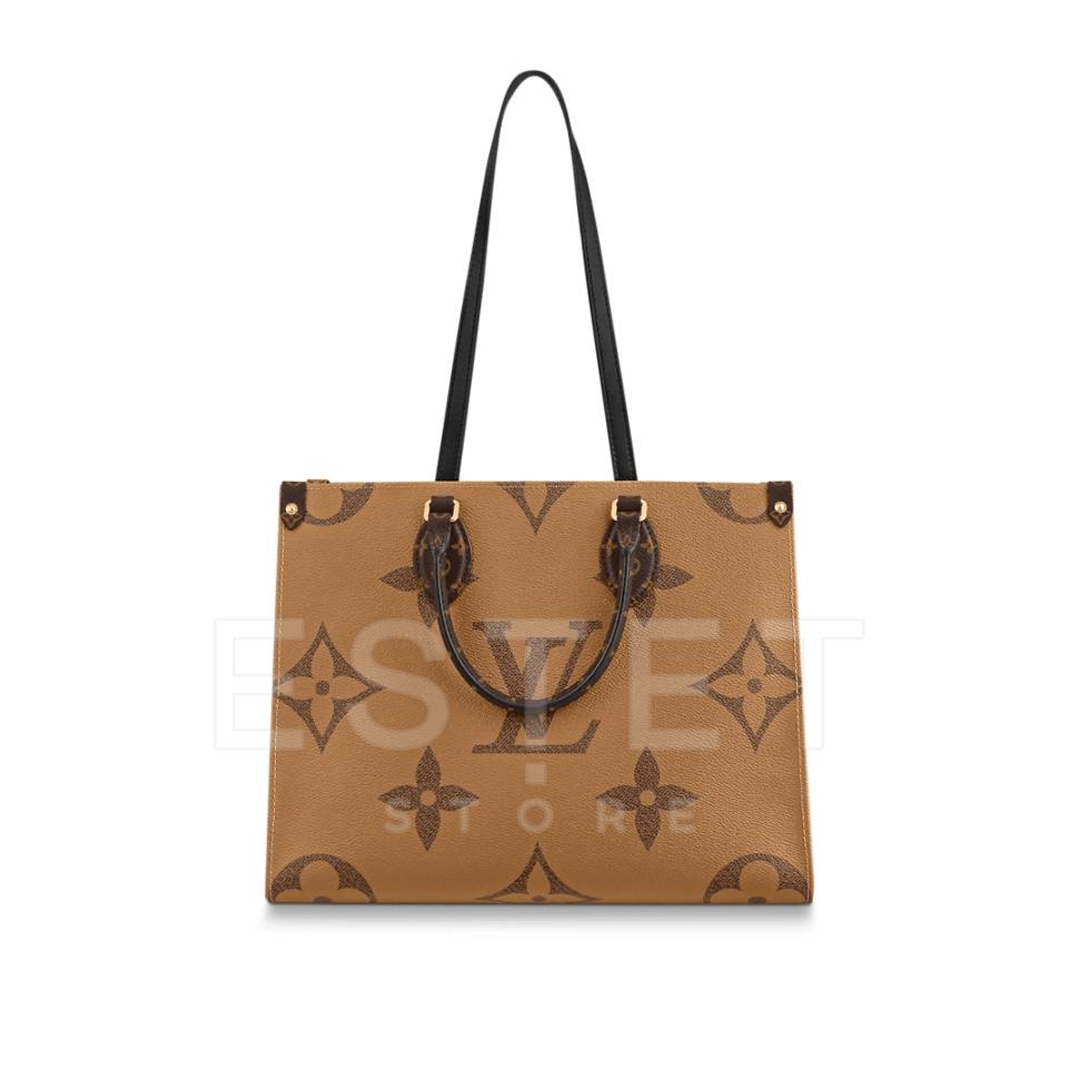 Сумка Louis Vuitton Onthego Mm Коричнево-бежевая