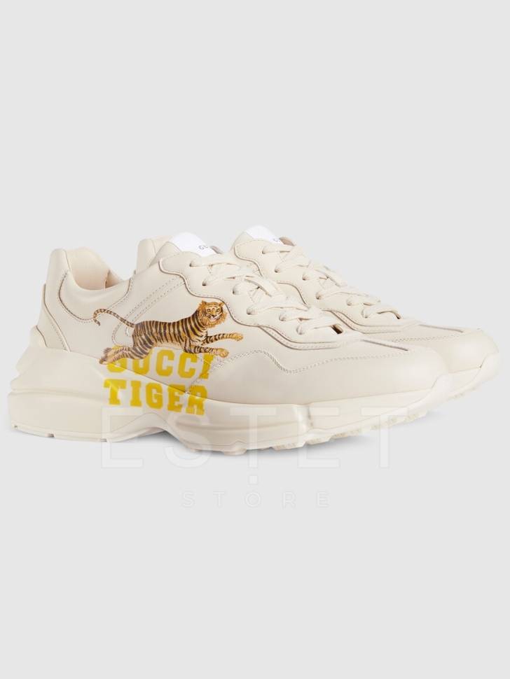 Кроссовки Gucci Tiger Бежевые