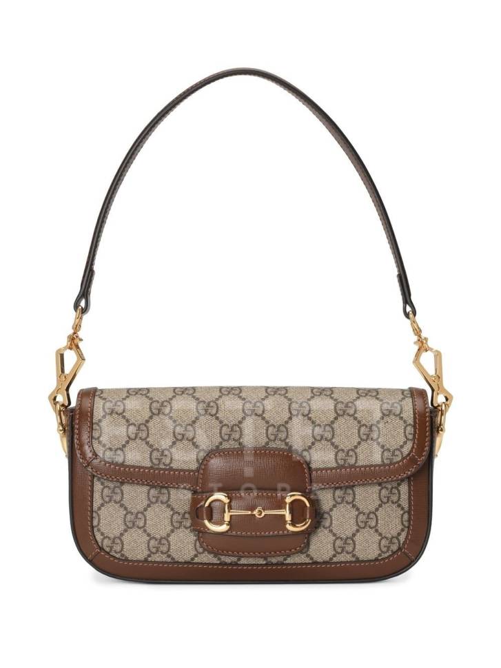 Сумка Gucci Horsebit 1955 Бежевая