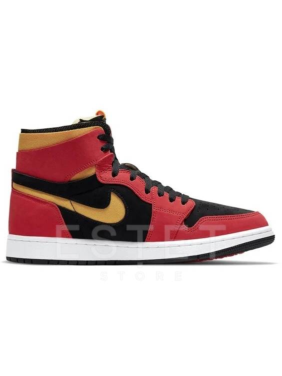 Кроссовки Nike Air Jordan 1 High Zoom Air Cmft Black Chile Red Красные