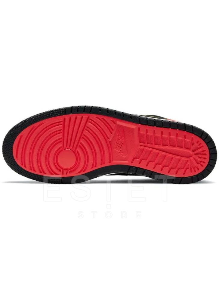 Кроссовки Nike Air Jordan 1 High Zoom Air Cmft Black Chile Red Красные