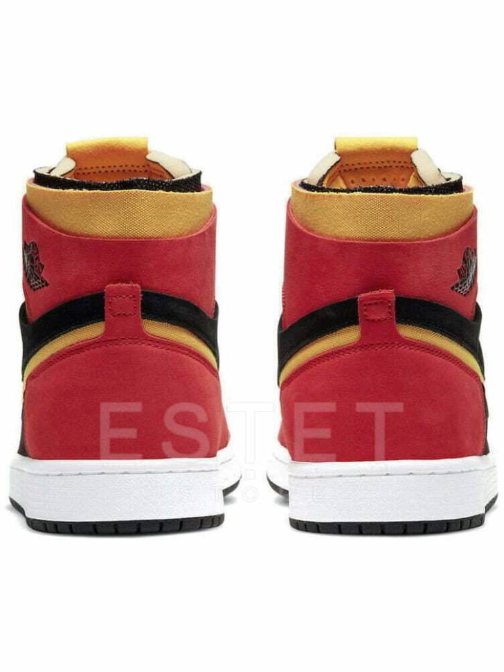 Кроссовки Nike Air Jordan 1 High Zoom Air Cmft Black Chile Red Красные