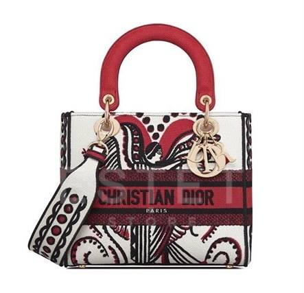 Сумка Dior Lady D-lite Красная