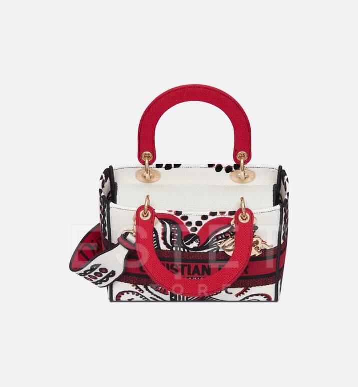 Сумка Dior Lady D-lite Красная