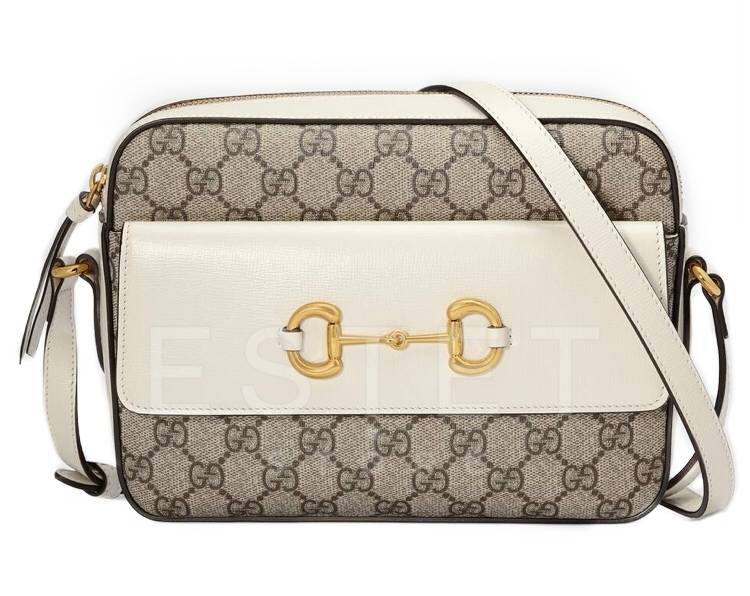 Сумка Gucci Horsebit 1955 Бежевая