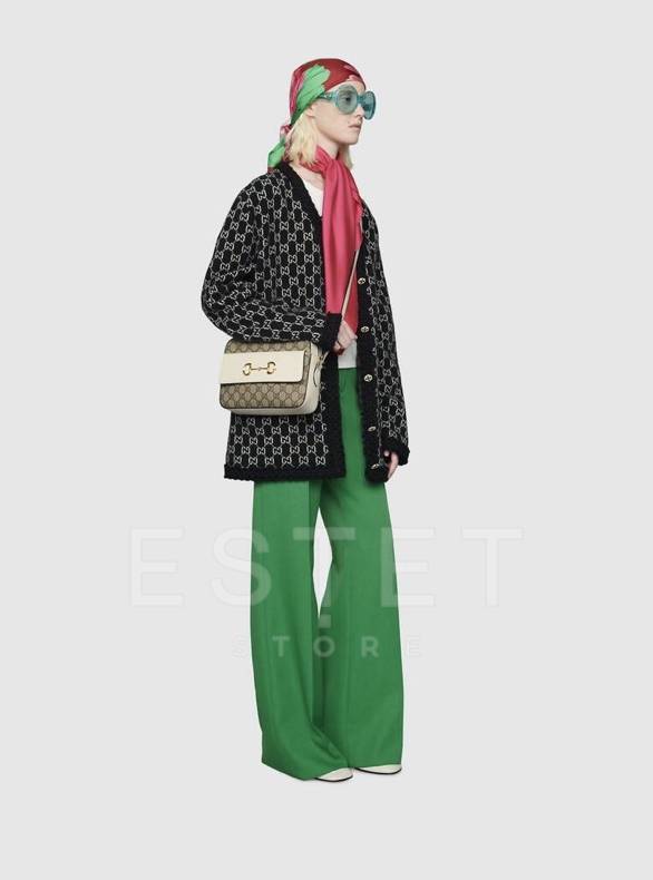 Сумка Gucci Horsebit 1955 Бежевая