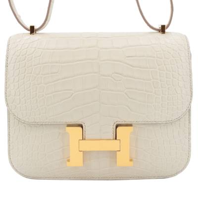 Сумка Hermes Constance 18 Белая