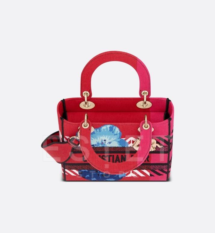 Сумка Dior Lady D-lite Красная