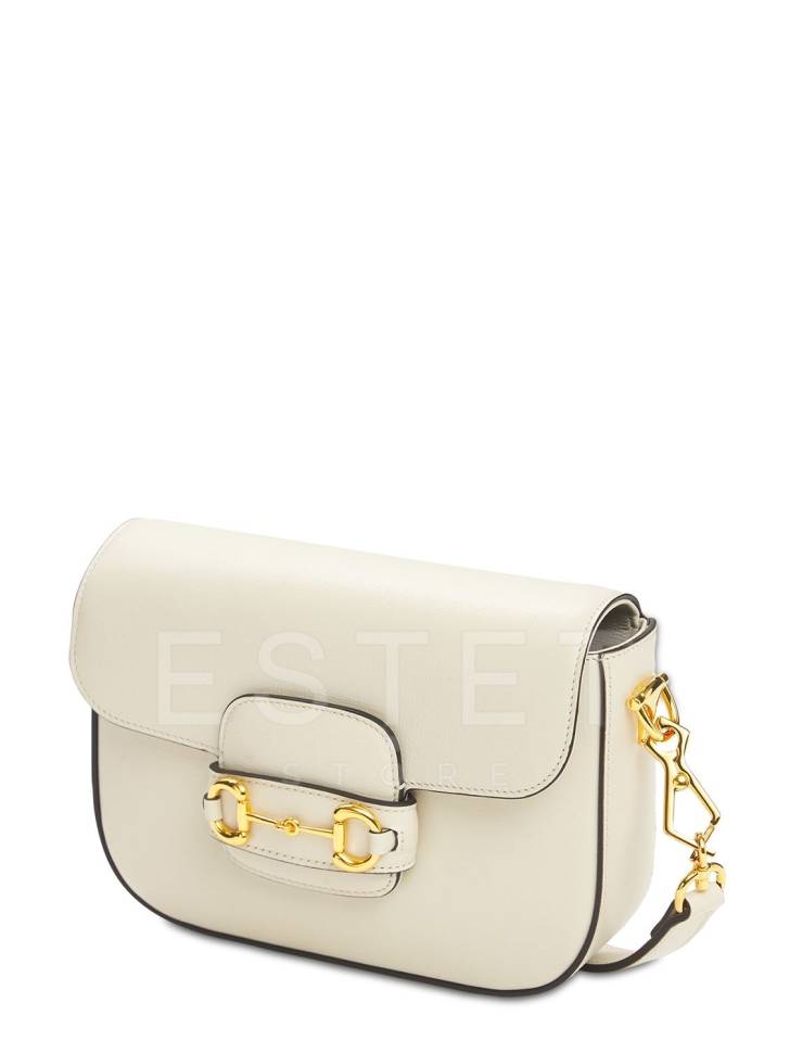 Сумка Gucci Horsebit 1955 Белая
