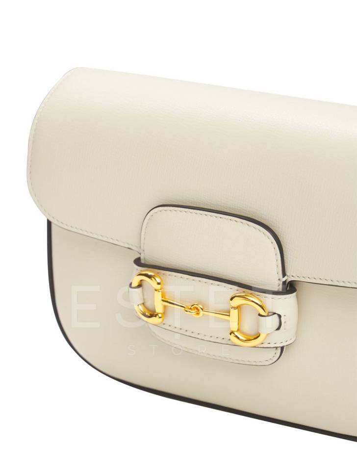Сумка Gucci Horsebit 1955 Белая