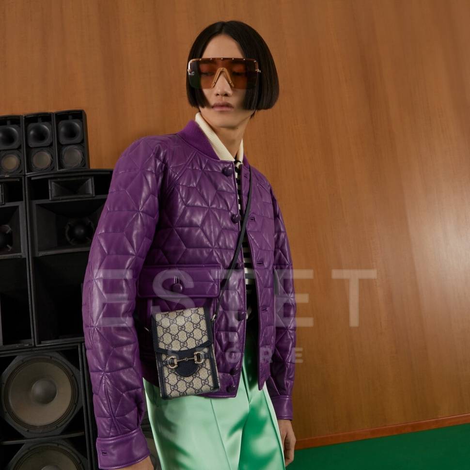 Сумка Gucci Horsebit 1955 Бежевая