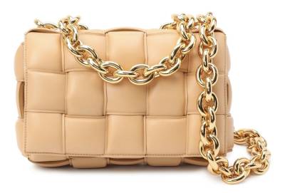 Сумка Bottega Veneta Chain Cassette Бежевая