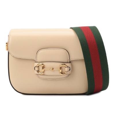 Сумка Gucci Horsebit 1955 Бежевая