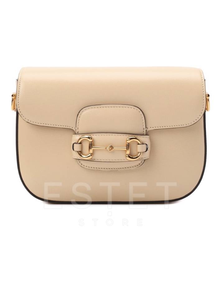 Сумка Gucci Horsebit 1955 Бежевая