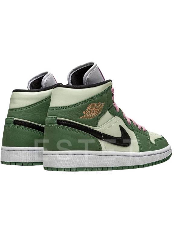 Кроссовки Nike Jordan 1 Mid Wmns Зеленые