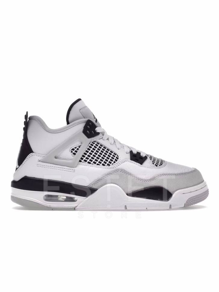 Кроссовки Nike Jordan 4 Retro Military Black Серые
