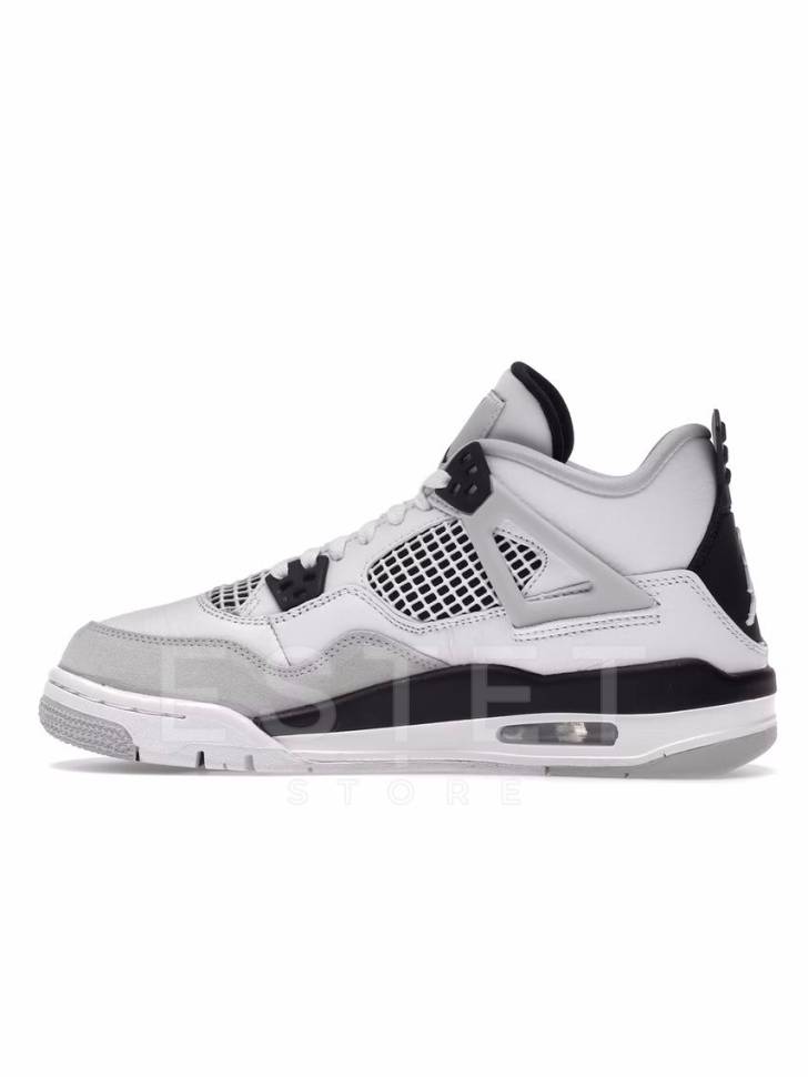 Кроссовки Nike Jordan 4 Retro Military Black Серые
