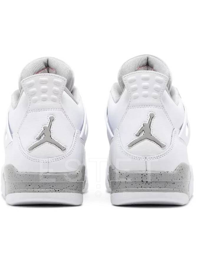 Кроссовки Nike Jordan 4 Retro White Oreo Белые