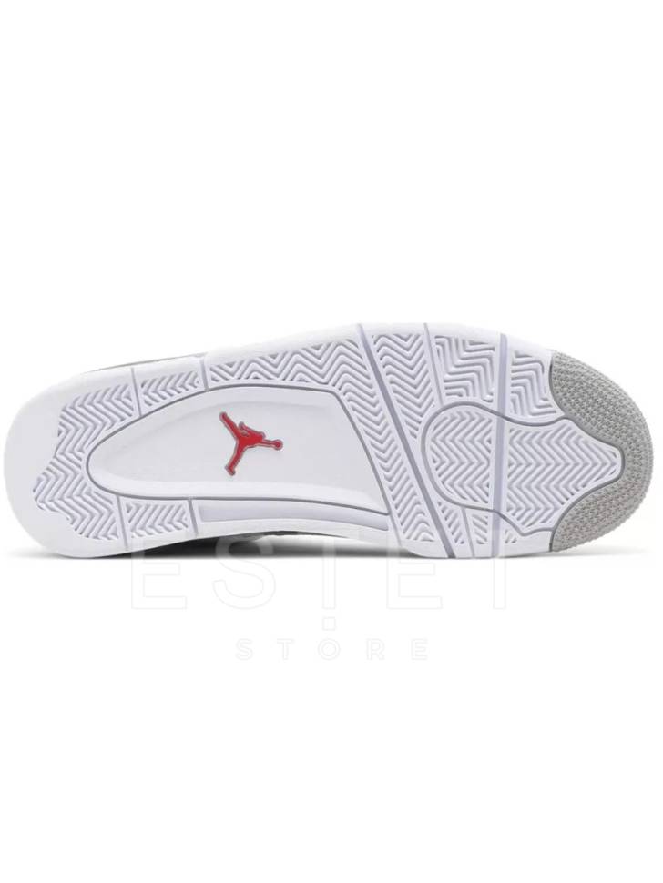 Кроссовки Nike Jordan 4 Retro White Oreo Белые