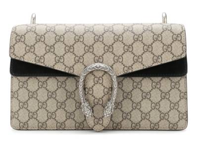 Сумка Gucci Dionysus Gg Supreme Small Бежевая