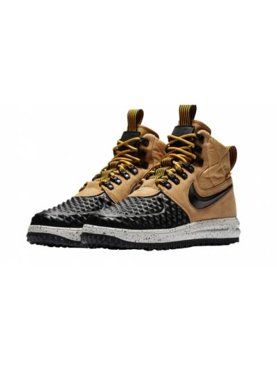Кроссовки Nike Lunar Force 1 Duckboot Metallic Gold Коричневые
