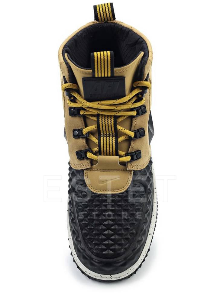 Кроссовки Nike Lunar Force 1 Duckboot Metallic Gold Коричневые