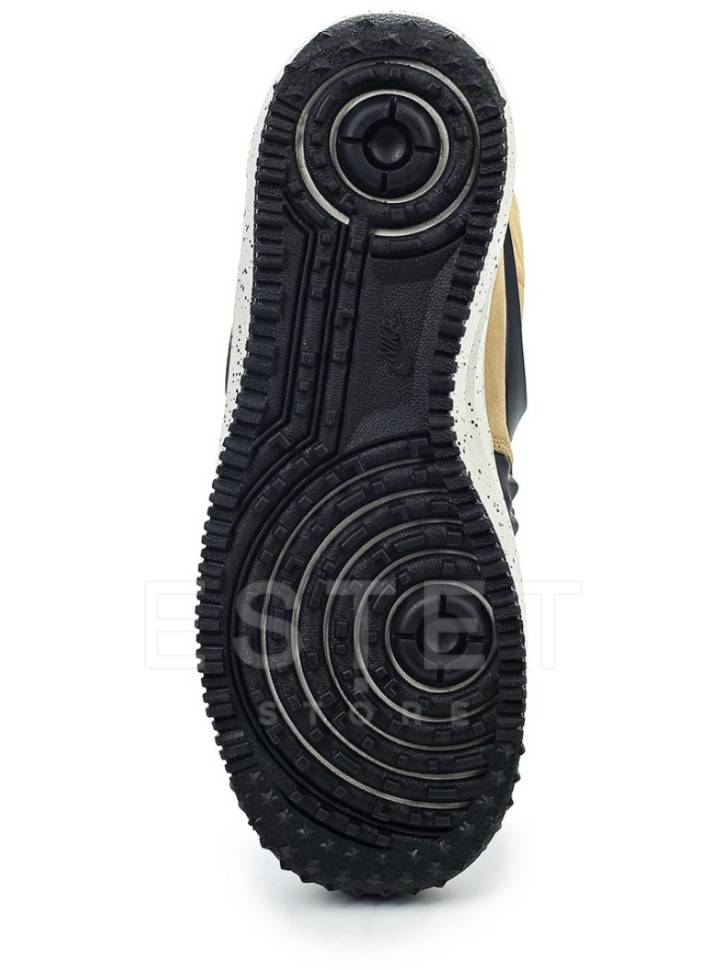 Кроссовки Nike Lunar Force 1 Duckboot Metallic Gold Коричневые