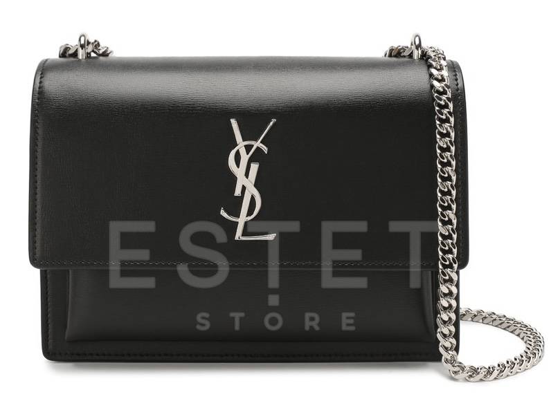 Сумка Saint Laurent Sunset Monogram Medium Черная