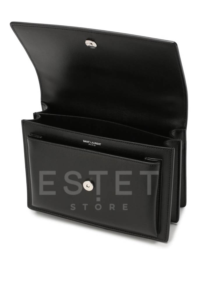 Сумка Saint Laurent Sunset Monogram Medium Черная