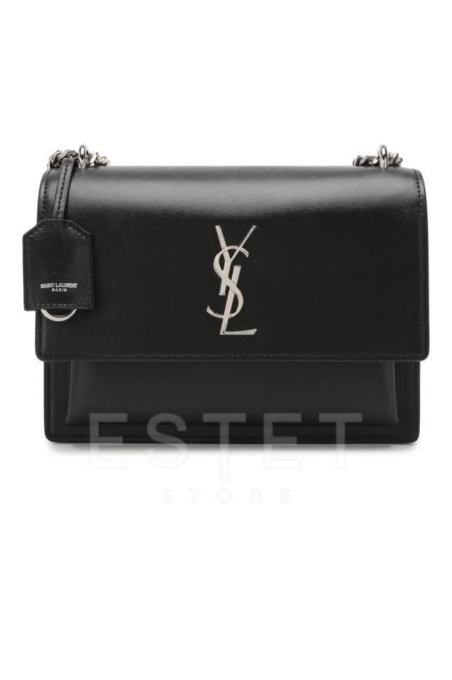 Сумка Saint Laurent Sunset Monogram Medium Черная