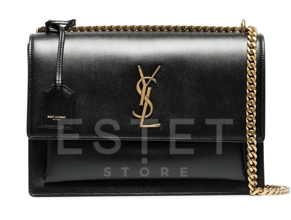 Сумка Saint Laurent Sunset Monogram Medium Черная